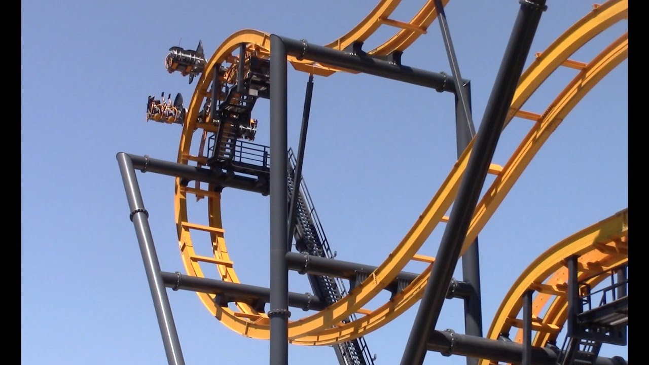 Batman: The Ride Off-Ride Six Flags Fiesta Texas HD 60fps