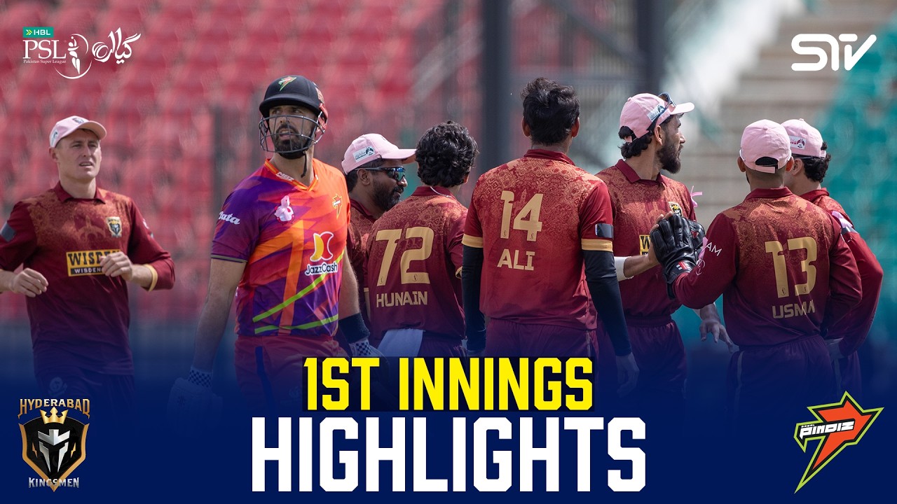 1st Innings Highlights | Hyderabad Kingsmen vs Rawalpindiz | HBL PSL 11 | Match 24 | MZB1J