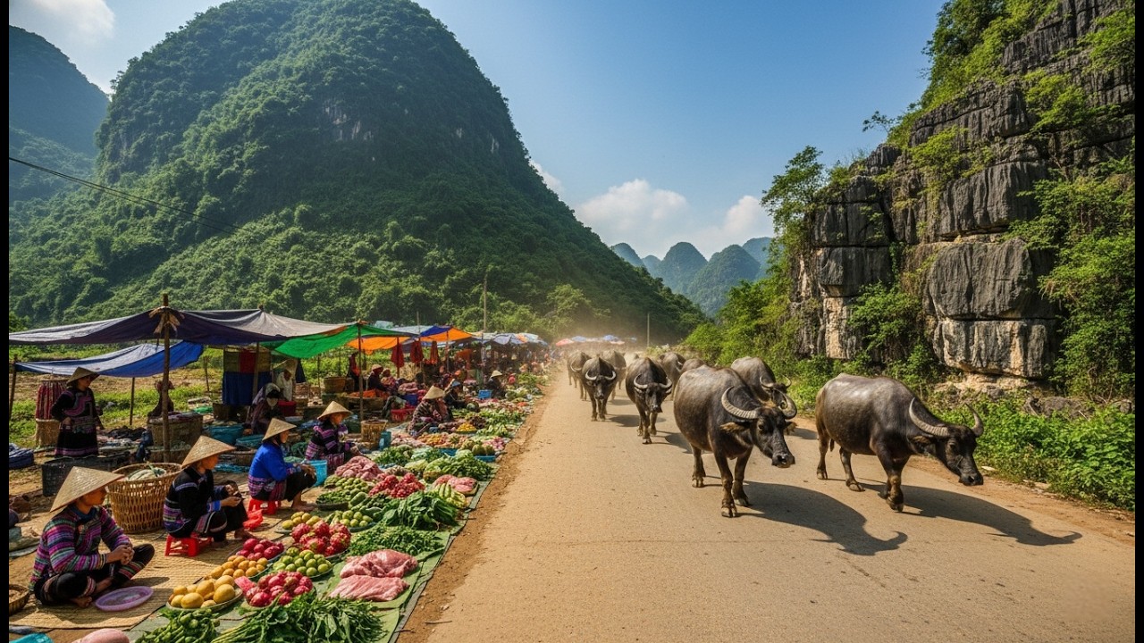 Hidden Mountain Markets 🇻🇳 | How People Really Live on the China–Vietnam Border