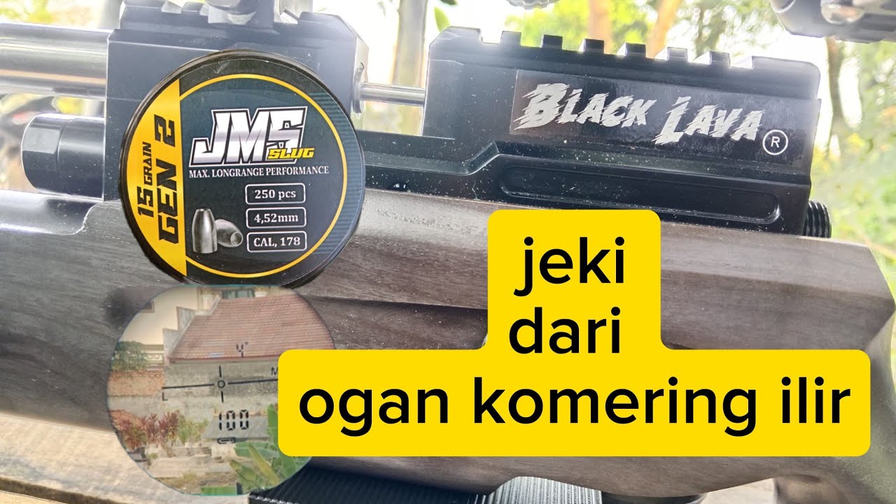 TES AKURASI 100 METER BLACK LAVA R HITAM LARAS LOKAL SLUG ANGKRANG KROTO