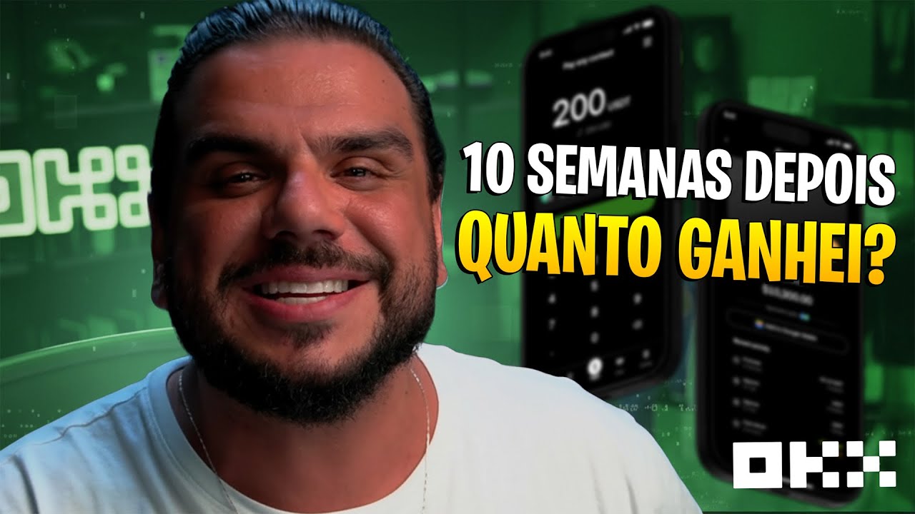 Quanto ganhei deixando dinheiro rendendo na OKX Pay por 10 semanas