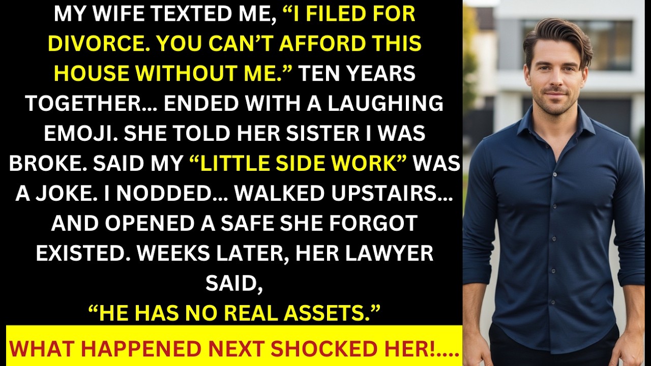 “My Wife Filed for Divorce Thinking I Was Broke — She Didn’t Know About the Accounts”