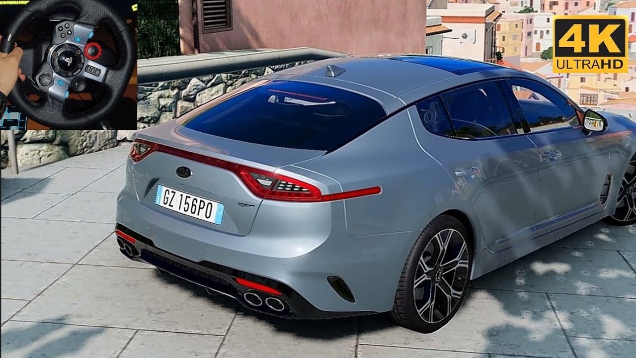 Kia Stinger 3.3 V6 su BeamNG.drive | Realistic Driving & Crashes [4K Gameplay]