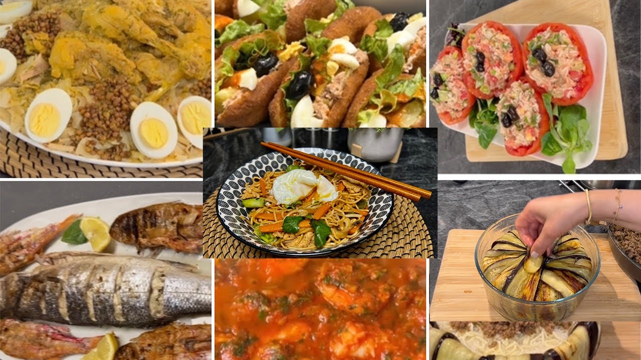 🌟7 recettes Simples et Faciles 🌟pour un Menu de la Semaine👌🥗