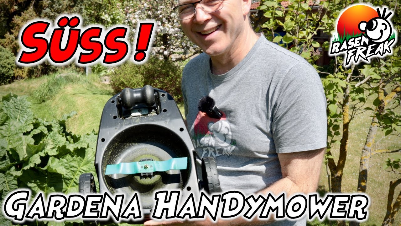 NACHWUCHS beim RASENFREAK: Vorstellung GARDENA Handymower, ein ganz kleiner Akku Mulchm&auml;her 😁