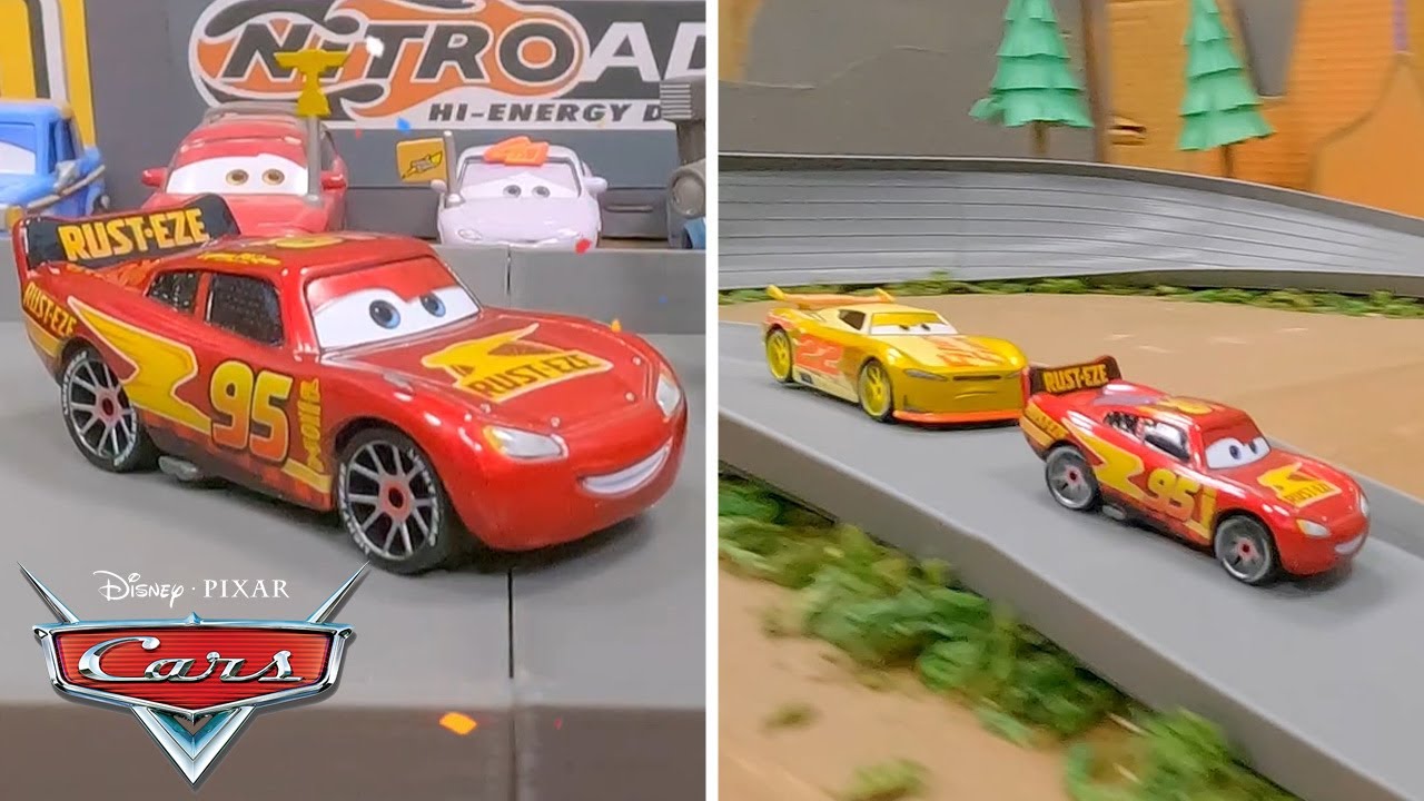 Lightning McQueen&rsquo;s Comeback Victory Race vs GoGo Logano! | Pixar Cars | @disneyjr