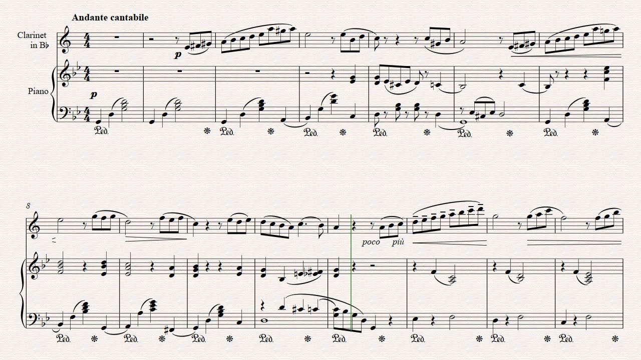 Tchaikovsky, Barcarolle, Clarinet