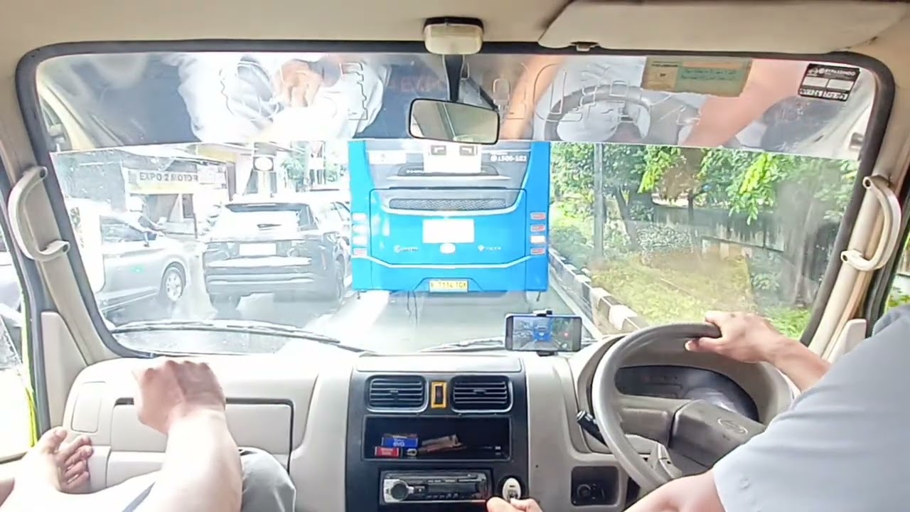Part:003 // 🚚🚛🚗Jakarta pagi Hari Cuaca Ekstrem #viral #traffic @Elyef01 