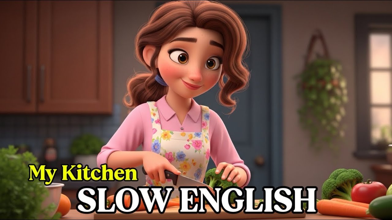 My Kitchen Routine 🍳 | Learn English Vocabulary & Speaking Practice (Daily Life ESL)