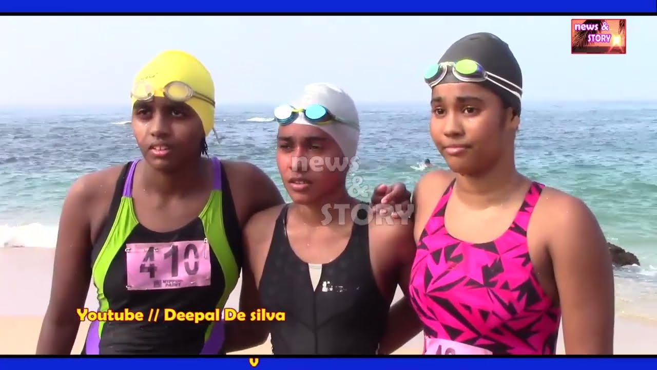 අම්බලන්ගොඩ  මුහුදු පිහිනුම් තරඟය |Two Mile Sea swimming Meet | Ambalangoda | Dharmasoka College