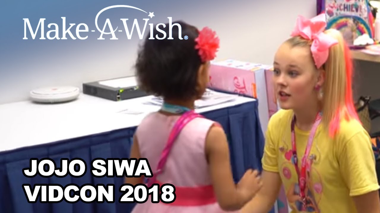 JoJo Siwa with Make-A-Wish at VidCon 2018! | Make-A-Wish® - YouTube