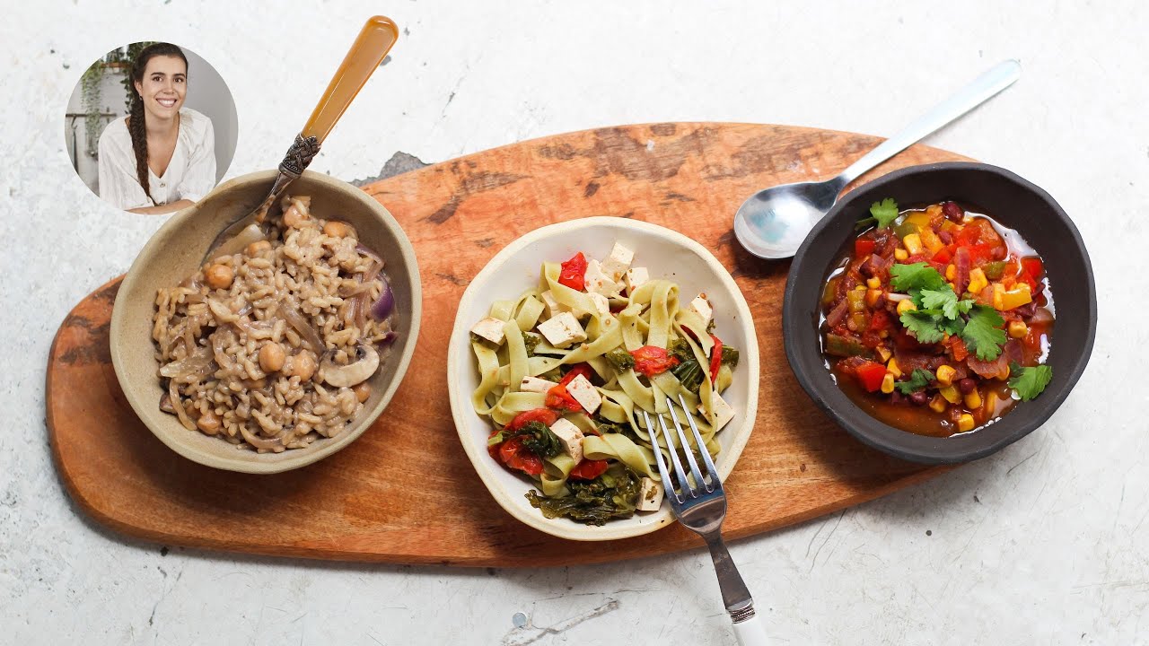 3  RECETAS fáciles y saludables ONE POT y LOW COST en 15 minutos - Amanda Ortiga