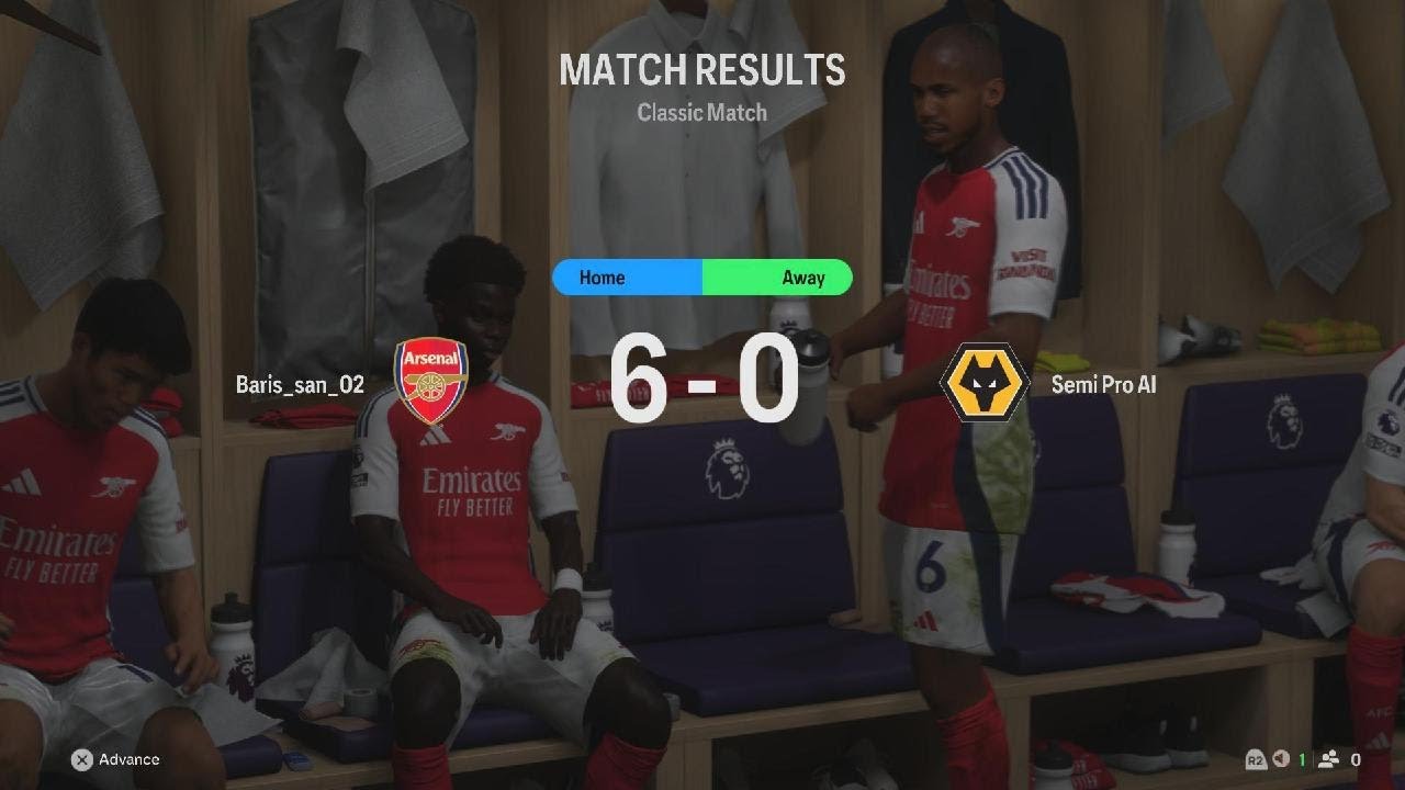 Arsenal vs. Wolves fc25