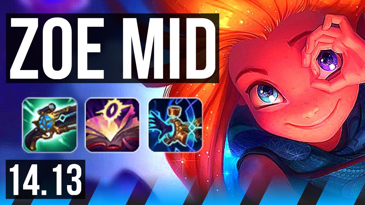 ZOE vs SAMIRA (MID) | 8/0/1, 7 solo kills, 1700+ games, Legendary | EUW Grandmaster | 14.13