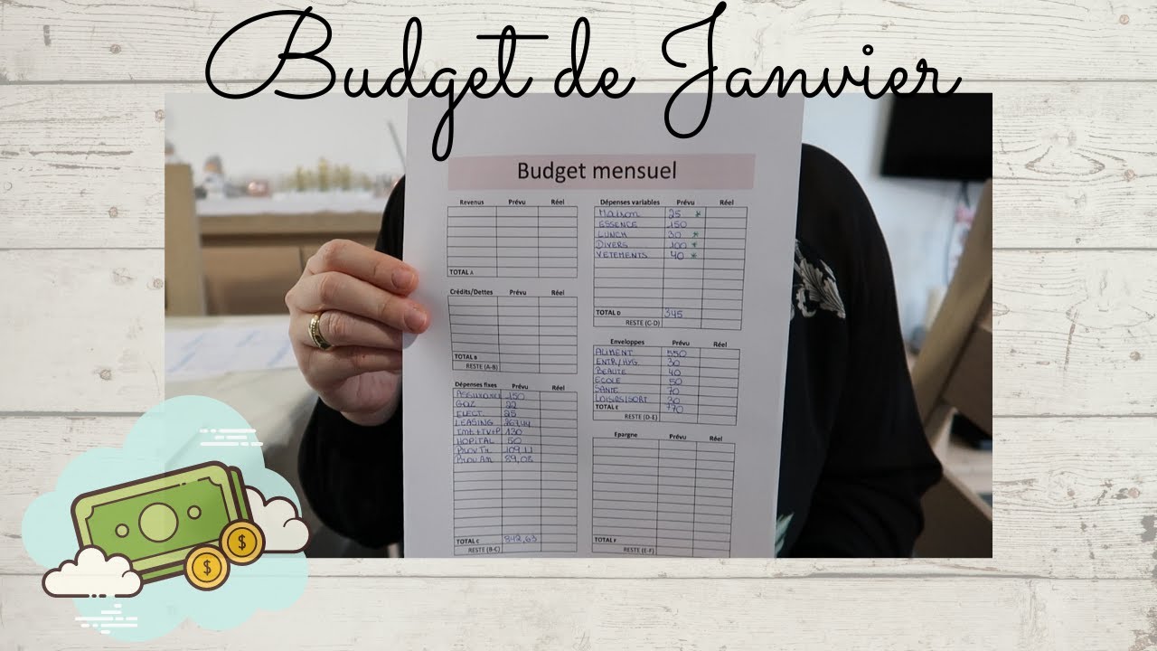 On prépare le budget de Janvier conseils, astuces et organisation