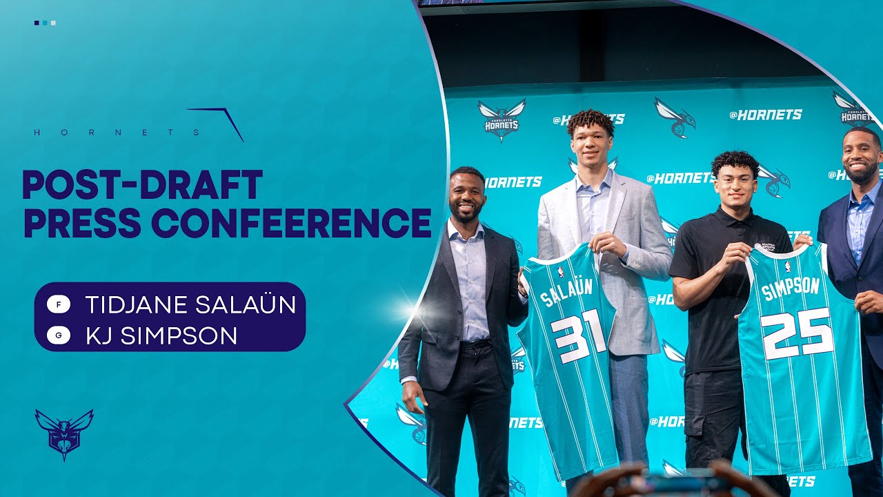 2024 Hornets Draft Pick Introductory Press Conference | 6/28/2024