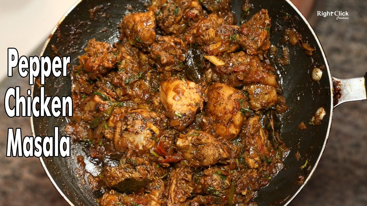 Pepper Chicken Masala | Pepper Chicken Recipe | Chicken Masala | Pepper Chicken Gravy |