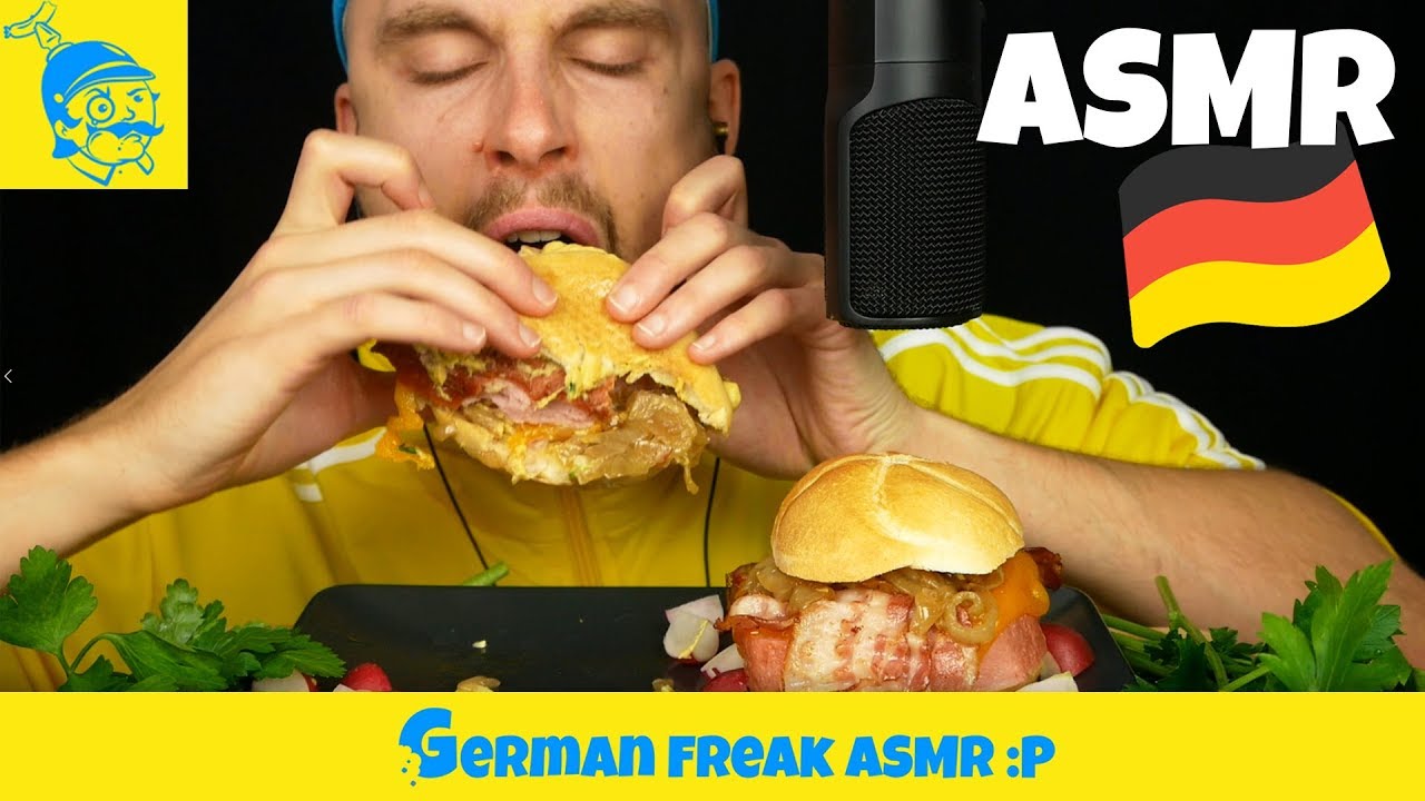 ASMR gepimpte Leberkässemmeln essen (ASMR Deutsch) - GFASMR
