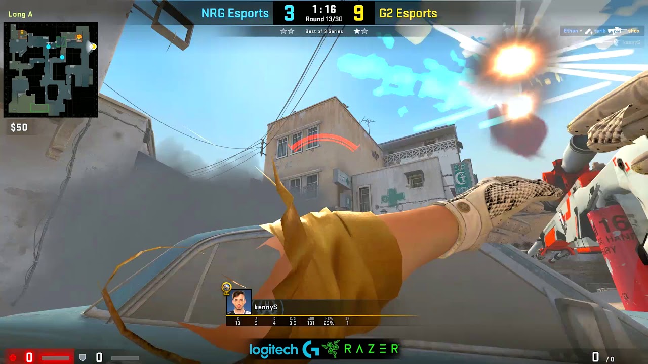🇫🇷 kennyS 37-23 / ESL Pro League Season 9 Finals / NRG vs G2 - Dust2 CSGO POV