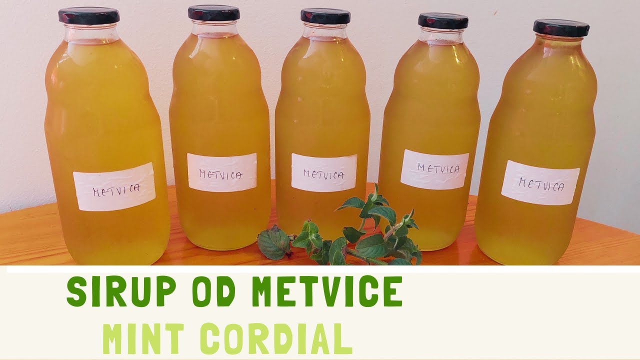 Sirup od metvice (mente) - korak po korak / Mint cordial - step by step