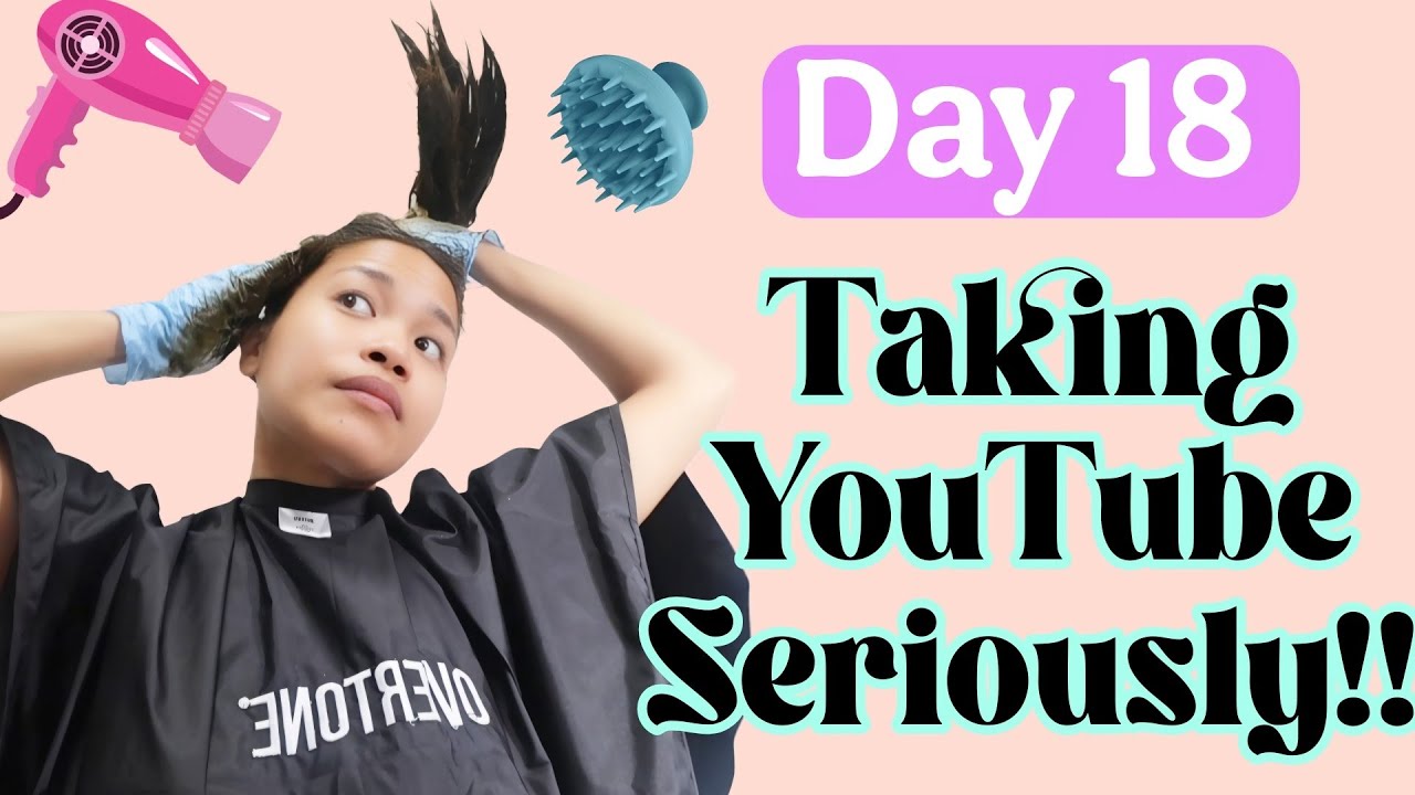 Day 18 of Taking YouTube Seriously | Hair Refresh With Overtone + Shooting Content Even When Tired