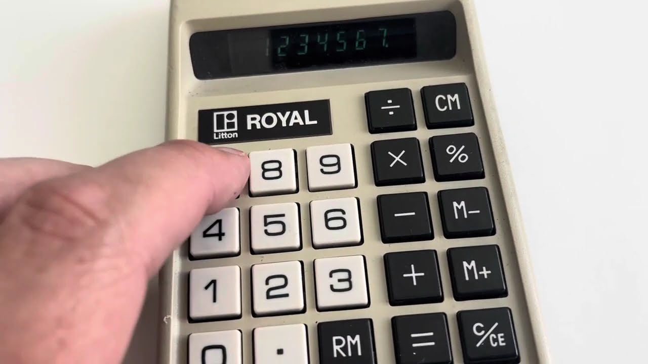Royal-imperial Litton RC 86M west germany retro vintage diode calclator math device portable