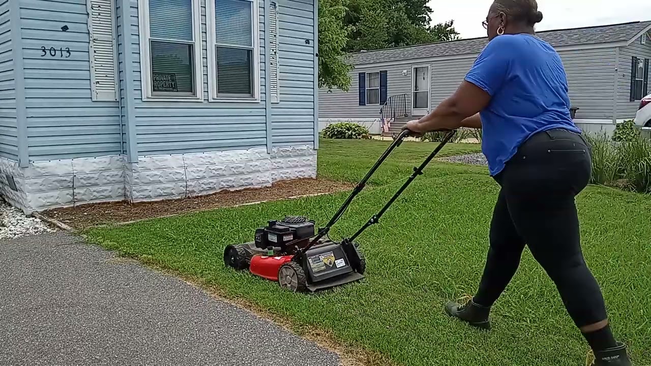 I need my cousin, time to cut the grass