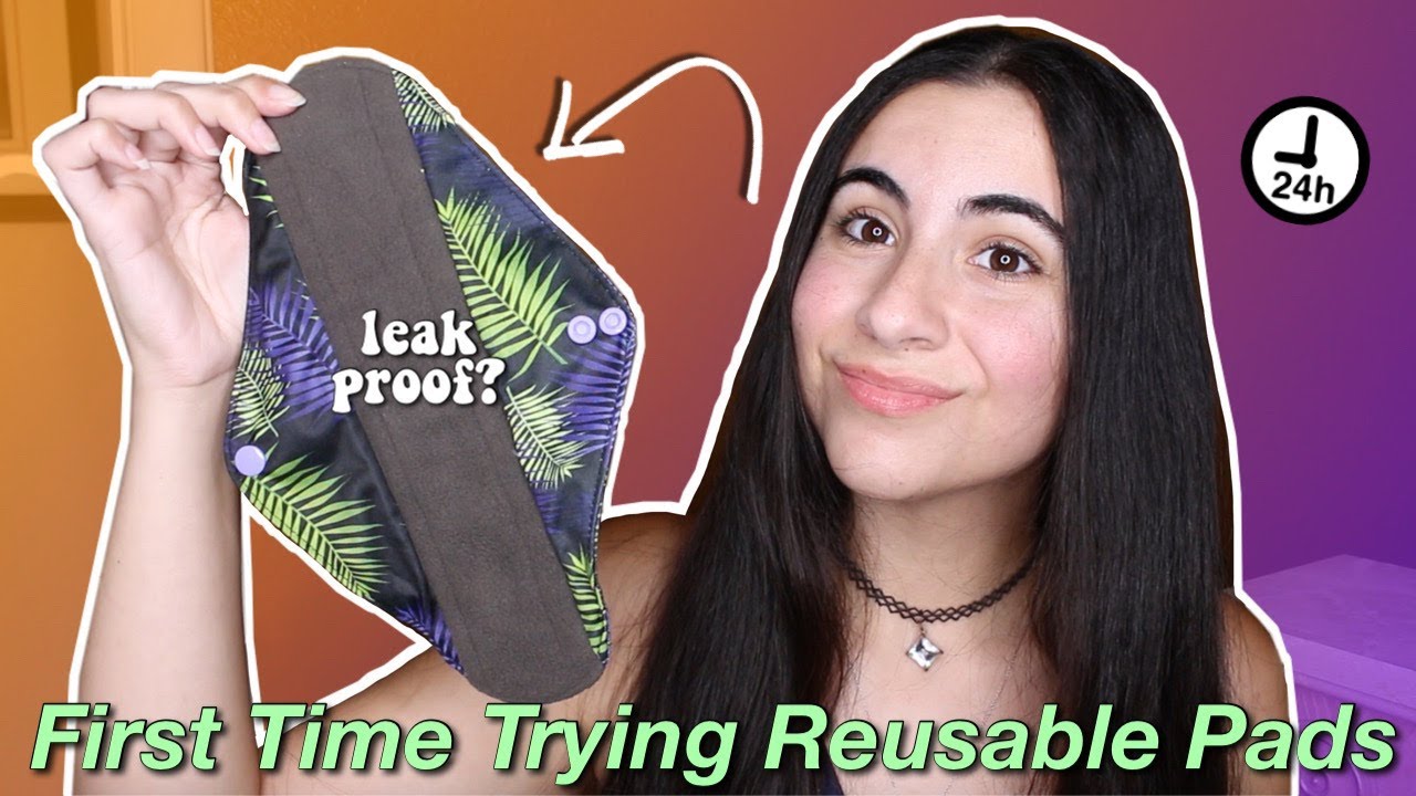 Testing REUSABLE PADS for the FIRST TIME! (pros + cons, 24 hour test) | Just Sharon