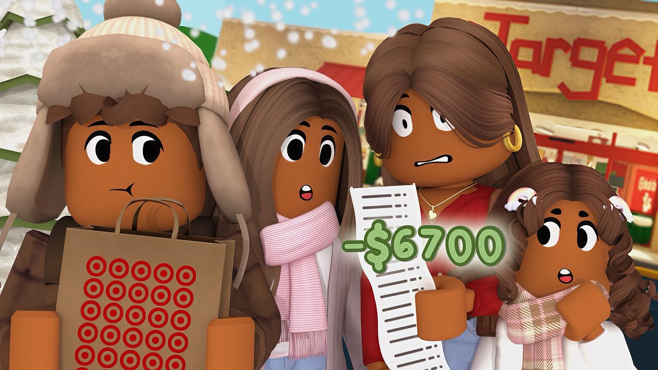 Family Goes CHRISTMAS SHOPPING! *SECRET SANTA GONE WRONG* 🛒 Bloxburg Roleplay
