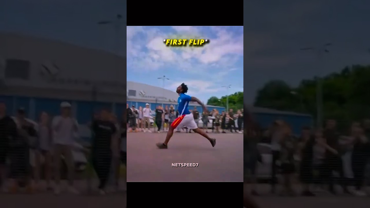 iShowSpeed Does 3x Gainer Backflips 🥶