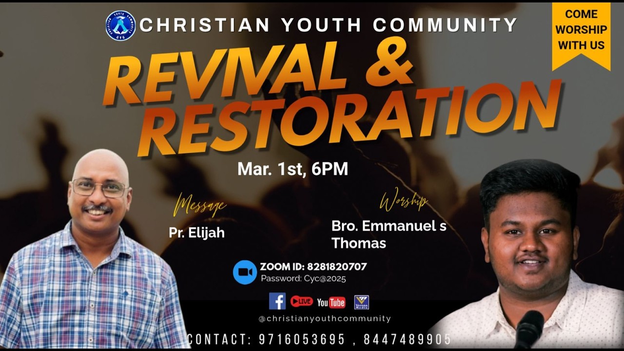 🔴 LIVE | CYC | Revival & Restoration Meeting | March 01, 2026