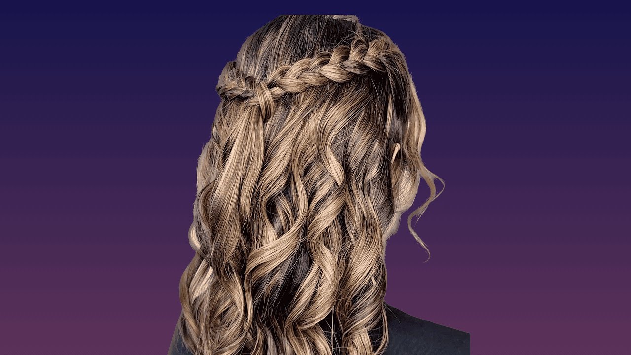 ASMR Hair Styling for Special Occasions Curls Hair + Crimped Braids | Relaxing Video