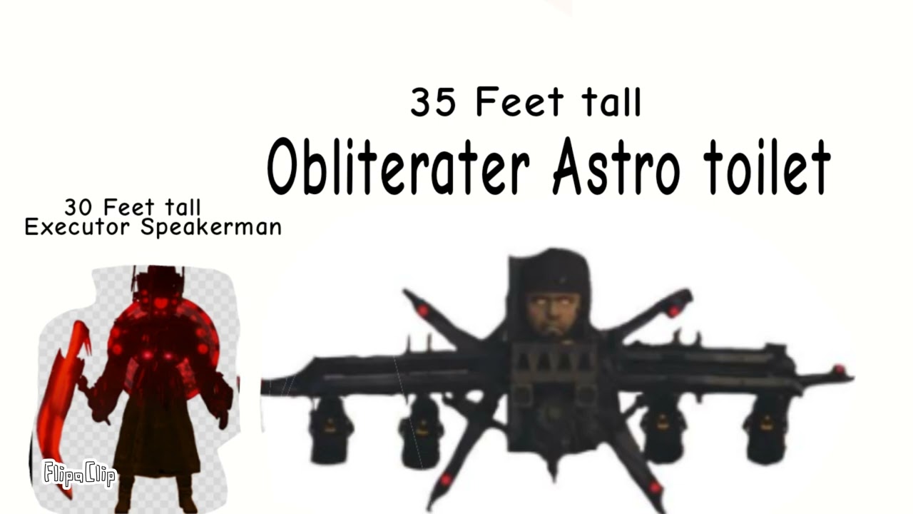 Size Comparison of Skibidi Destruction Characters