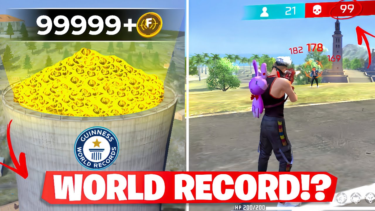 Trying to Break 7 Free Fire World Records in 24 Hours!