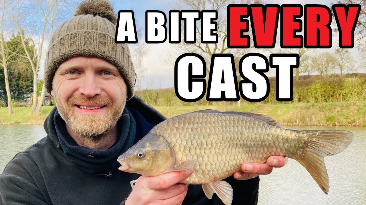 Winter Pole Fishing Session - Small Baits = Loads of Fish - Rob Wootton - CATCH EM ALLl!!!