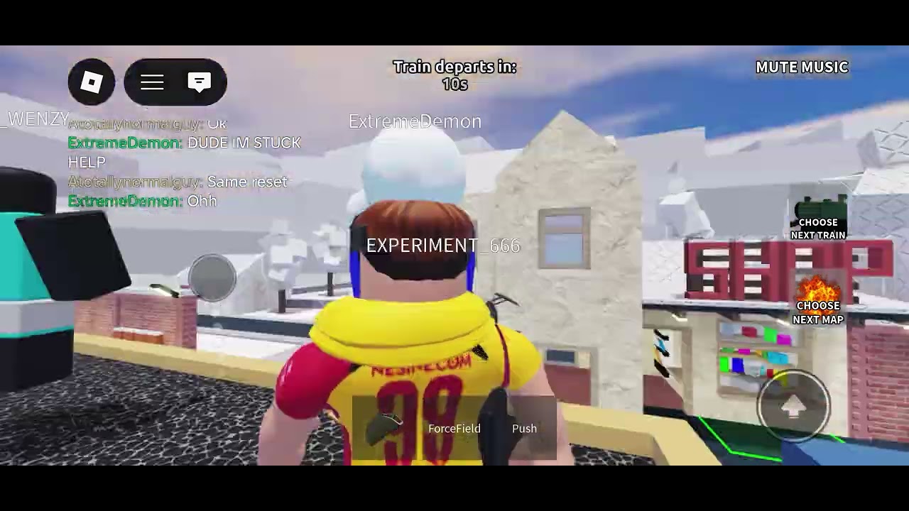 Roblox Survive a train crash