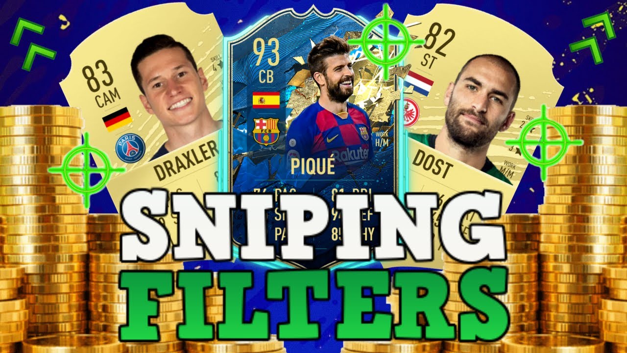 FIFA 20 BEST SNIPING FILTERS! HOW TO MAKE OVER 100K AN HOUR ON FIFA! FIFA 20 BEST PLAYERS TO SNIPE!