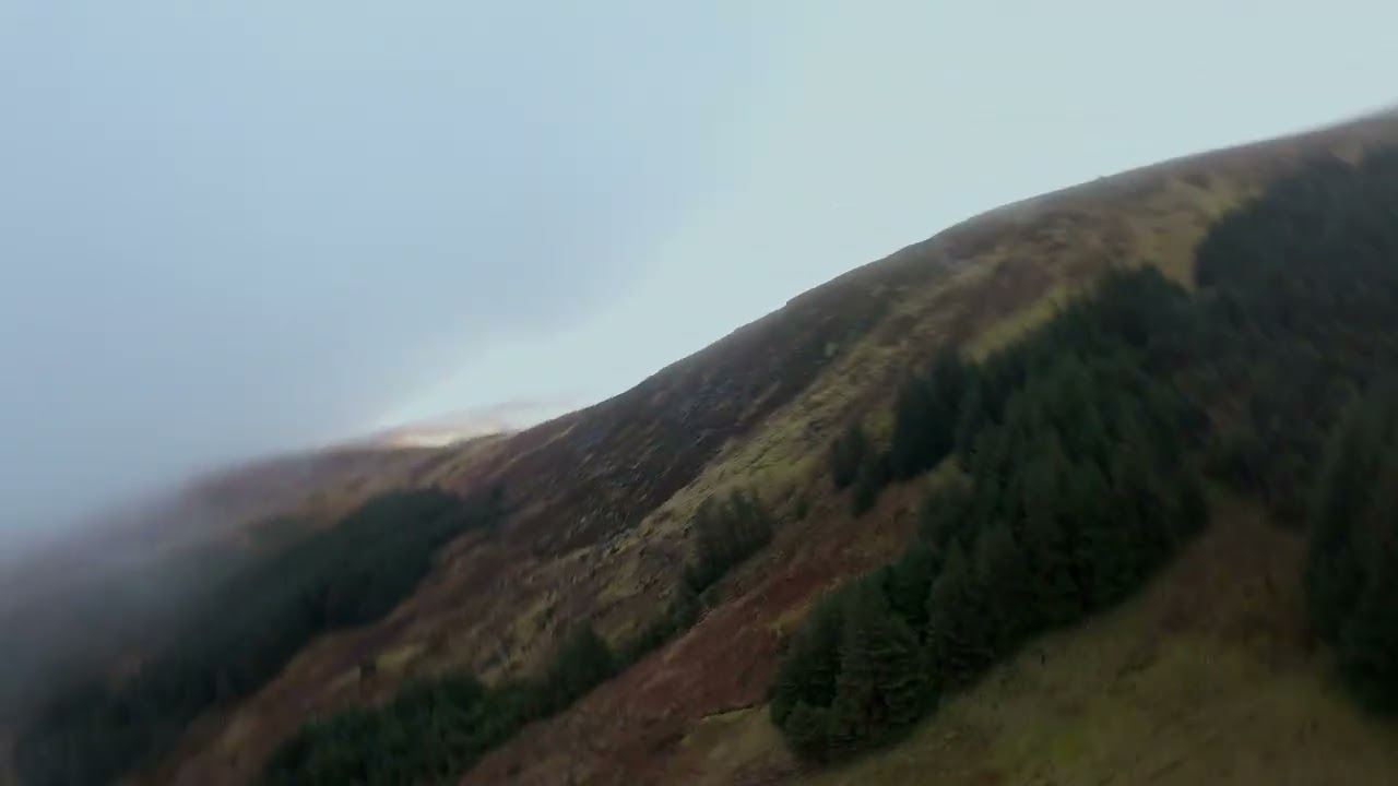 Ирландын манантай уулсаар...Ireland Misty random Mountains - 4K FPV