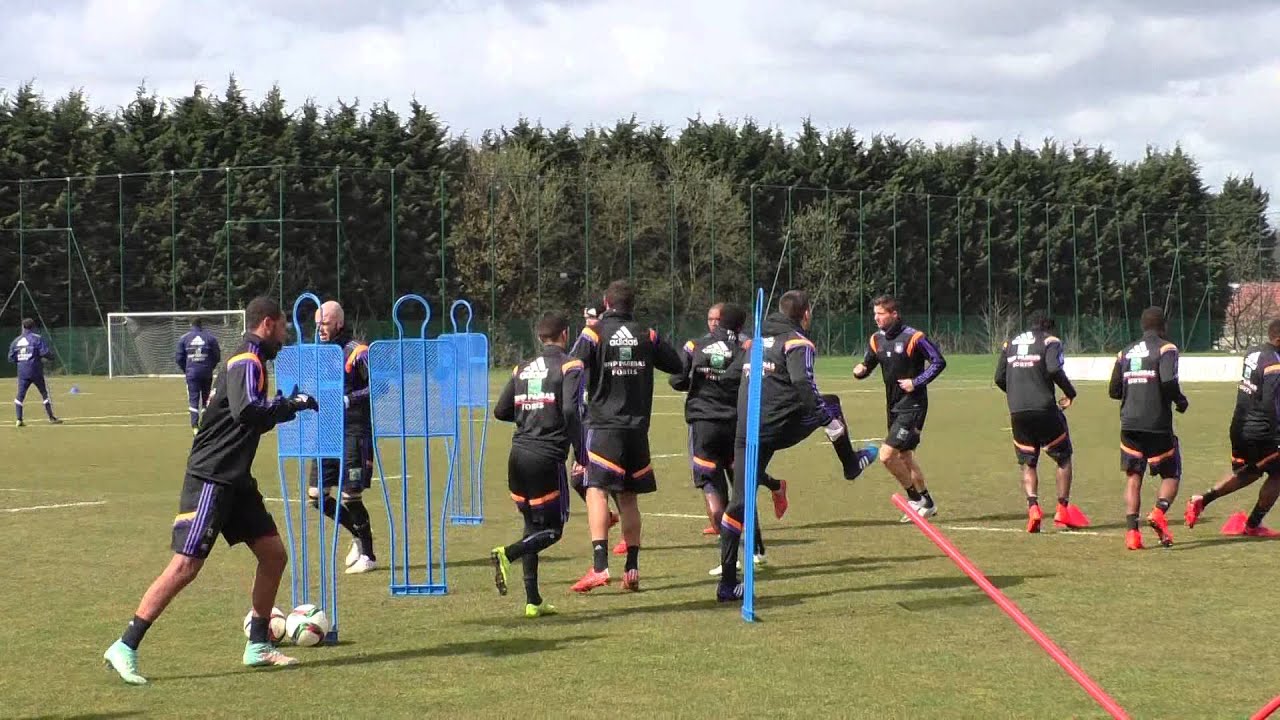 Open training Neerpede Anderlecht warming-up