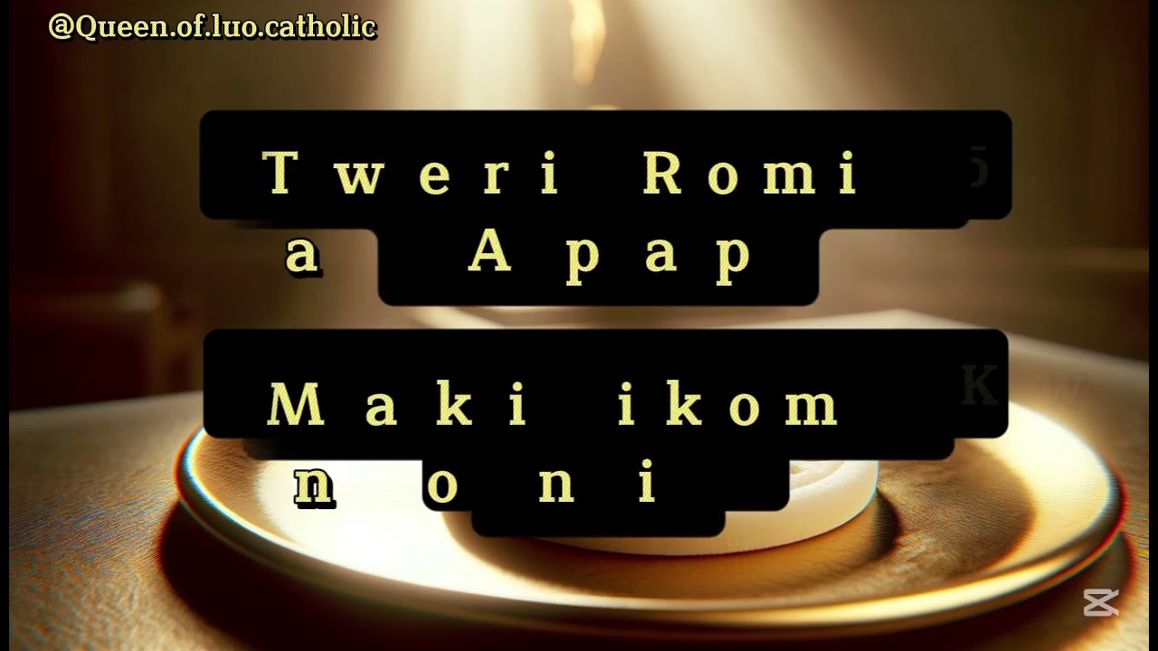 Woro obed malo bot Obanga ( Gloria ) Luo #missa #catholic 