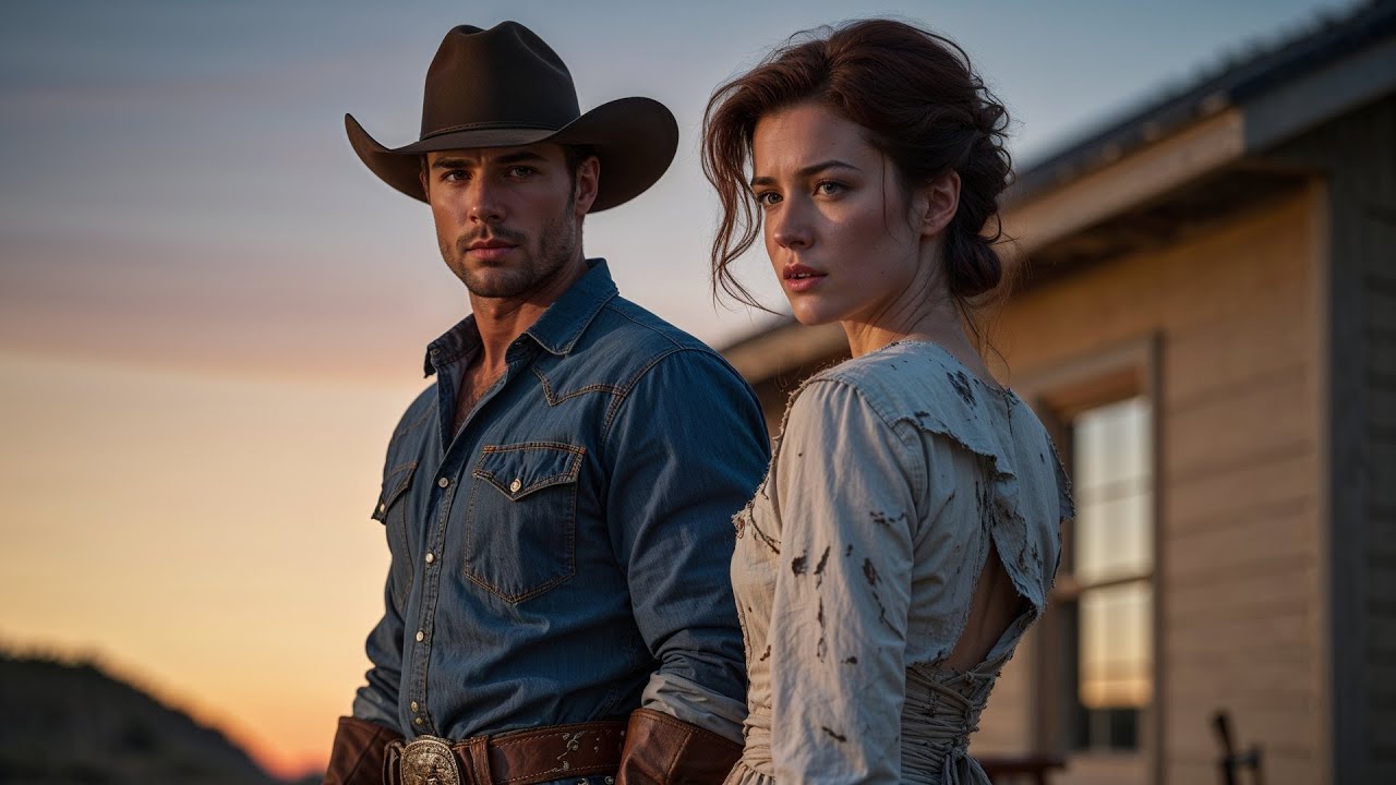 The Bride Was Chained To A Wagon, The Cowboy Cut Her Free And Carried Her Home