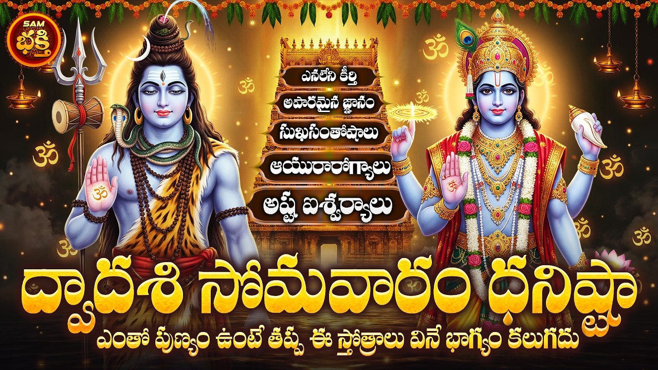 ఈ స్తోత్రాలు విన్నఇంటిలో ఆయురారోగ్యాలు, ఐశ్వర్యం, శాంతి, సుఖసంతోషాలు వృద్ధి చెందుతాయి.అంత గొప్పతిధి