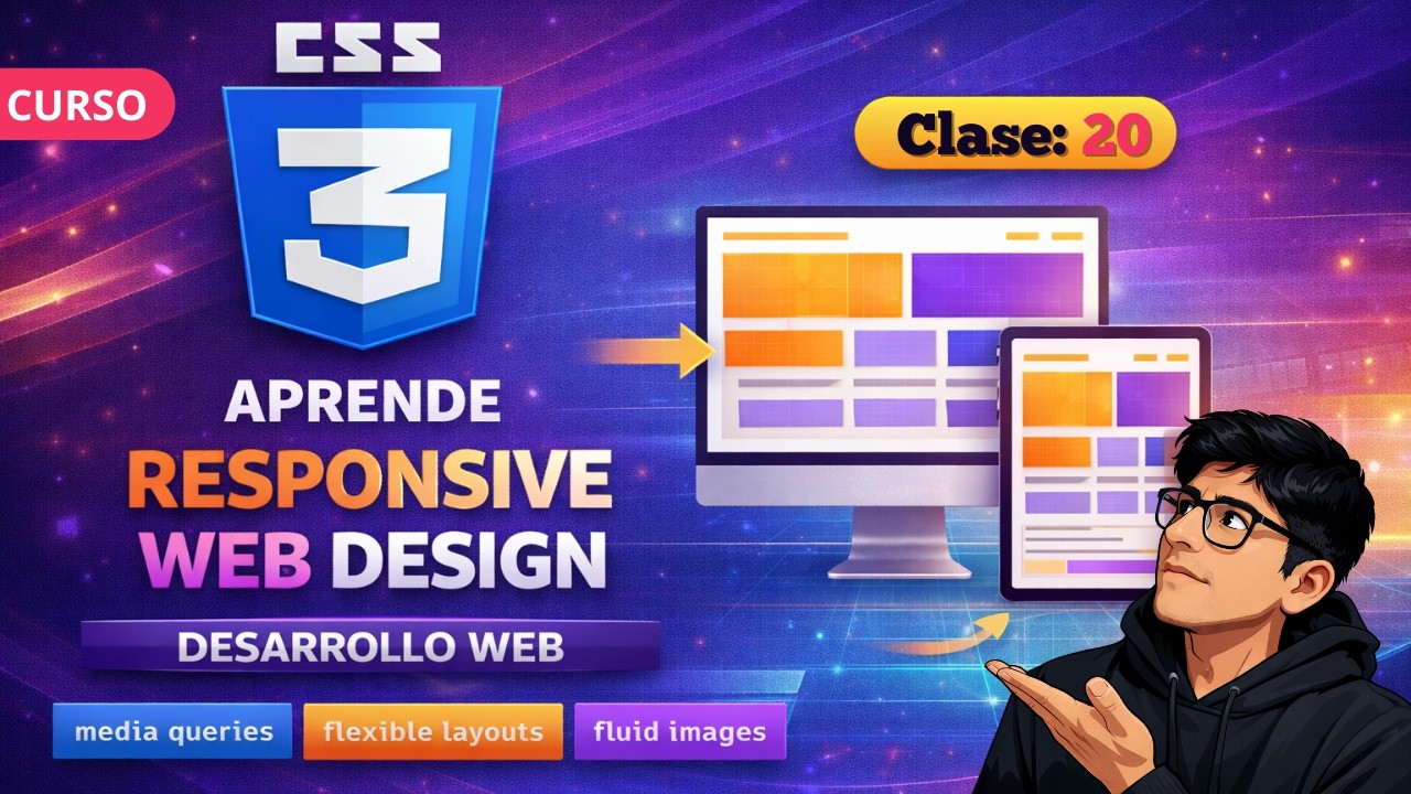 ¡Domina las Media Queries y el Diseño Responsivo desde Cero! | Clase 20 👉 Curso Desarrollo Web 2026
