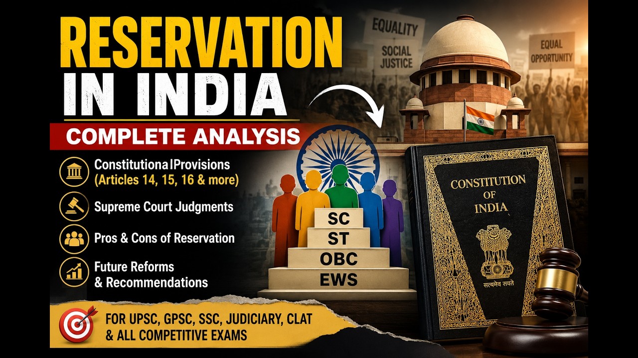 Reservation in India Explained | Complete Analysis (2026)