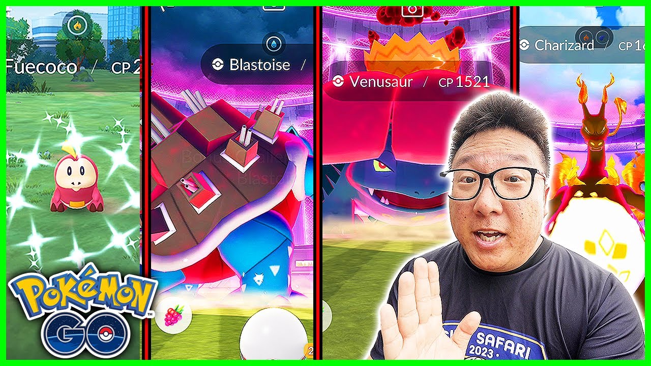 Fuecoco Community Day with Crazy Gigantamax Kanto Starter Raids in Pokemon GO