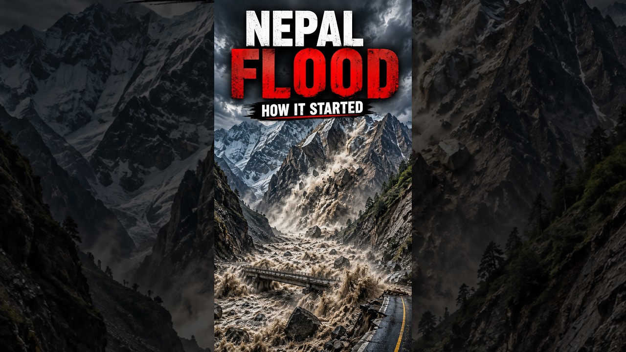 How Nepal Flood Disaster Started #science  #nepal  #disaster