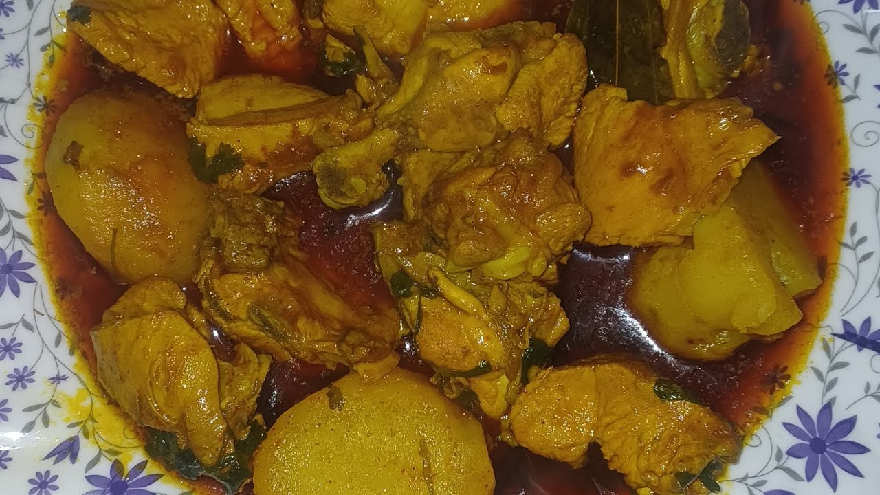 চিকেন আলুর ঝোল রেসিপি 