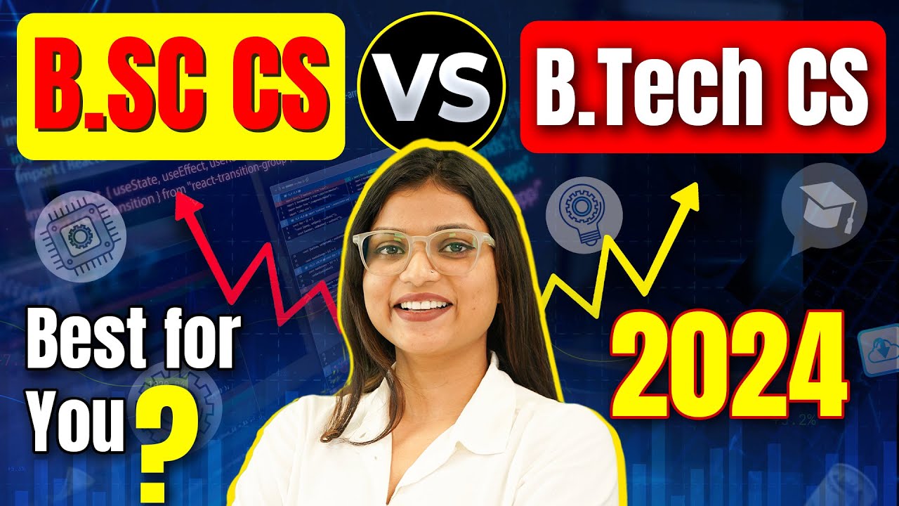 🤯B.Tech CS vs BSc CS 2024! Choose Your Future! Eligibility, Fees & Top Colleges💥 #BTechCS #BScCS