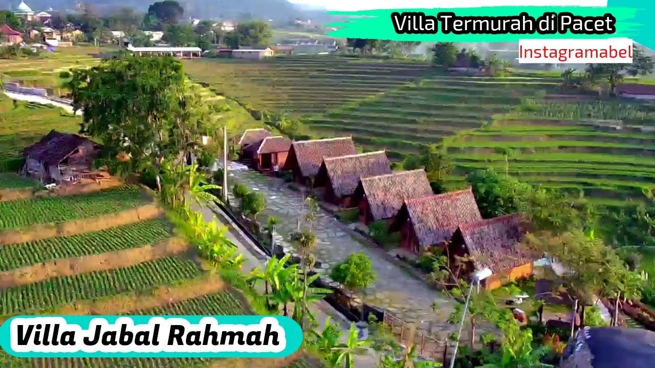 Villa Jabal Rahmah Pacet Mojokerto || Suasana Terbaru 2021 Drone View