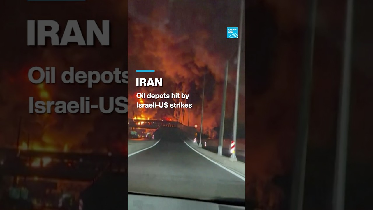 Iran : Oil depots hit by Israeli-US strikes &bull; FRANCE 24 English